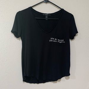 Forever 21 black graphic top